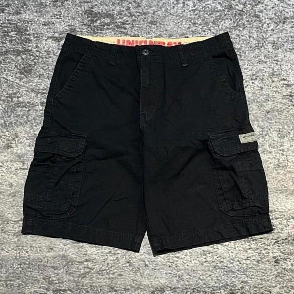 Unionbay Cargo Shorts Mens 36 Black Baggy Utility Skater Vintage Y2K